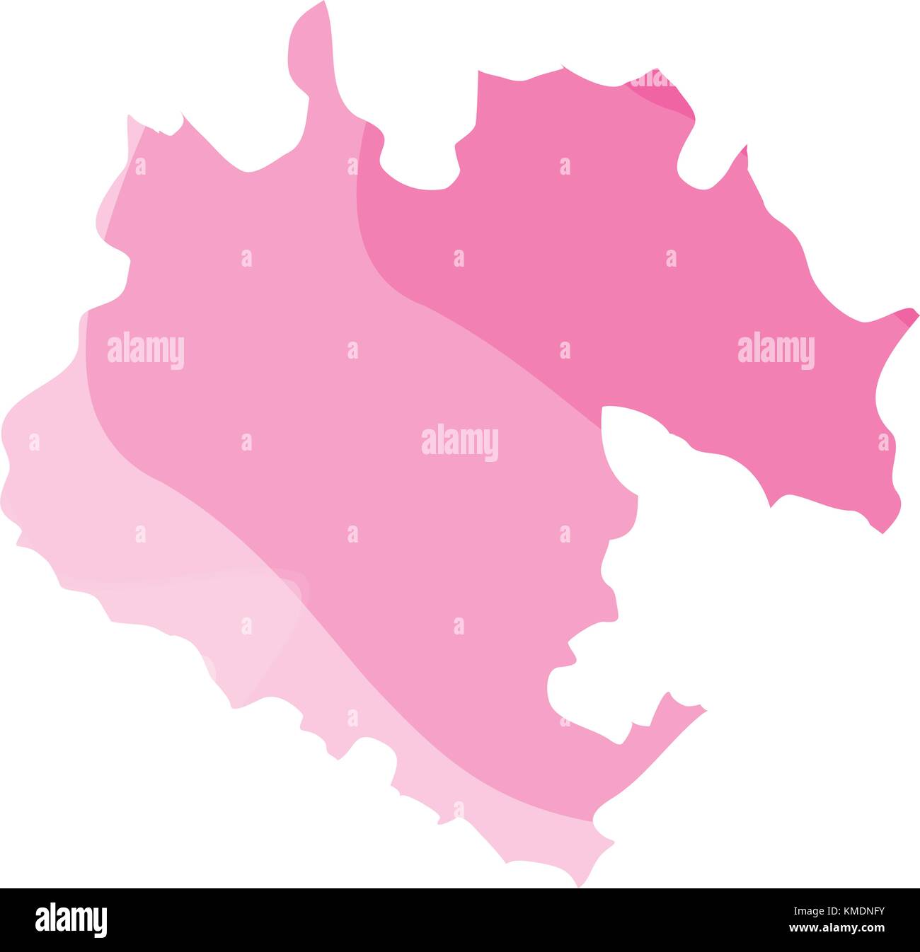 Carte politique de l'oblast d'Arkhangelsk Illustration de Vecteur