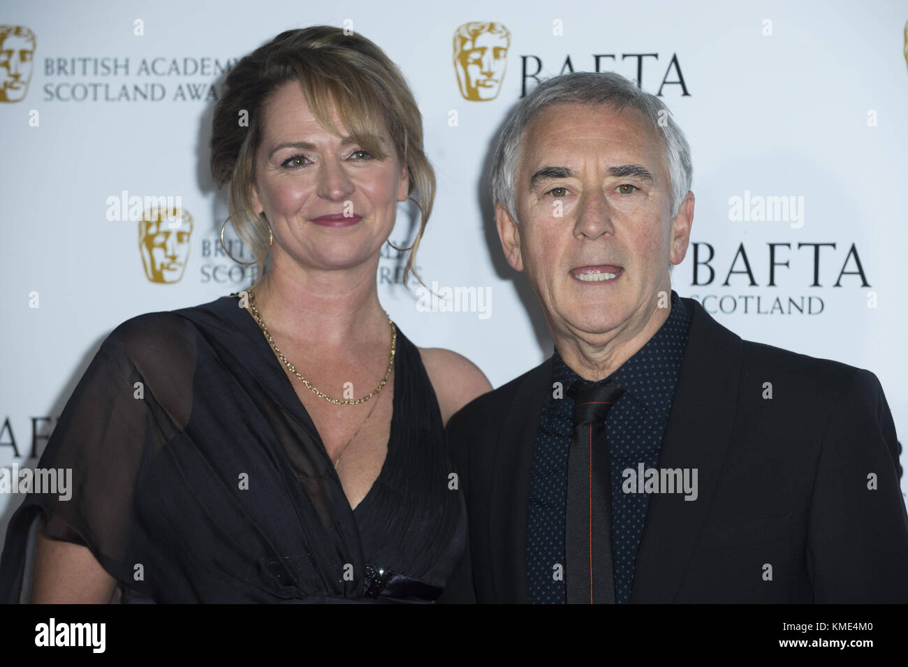 Des célébrités assistent aux British Academy Scotland Awards au Radisson Blu de Glasgow. Avec la participation des artistes : Denis Lawson, Sheila Gish où : Glasgow, Royaume-Uni quand : 05 nov. 2017 crédit : Euan Cherry/WENN.com Banque D'Images