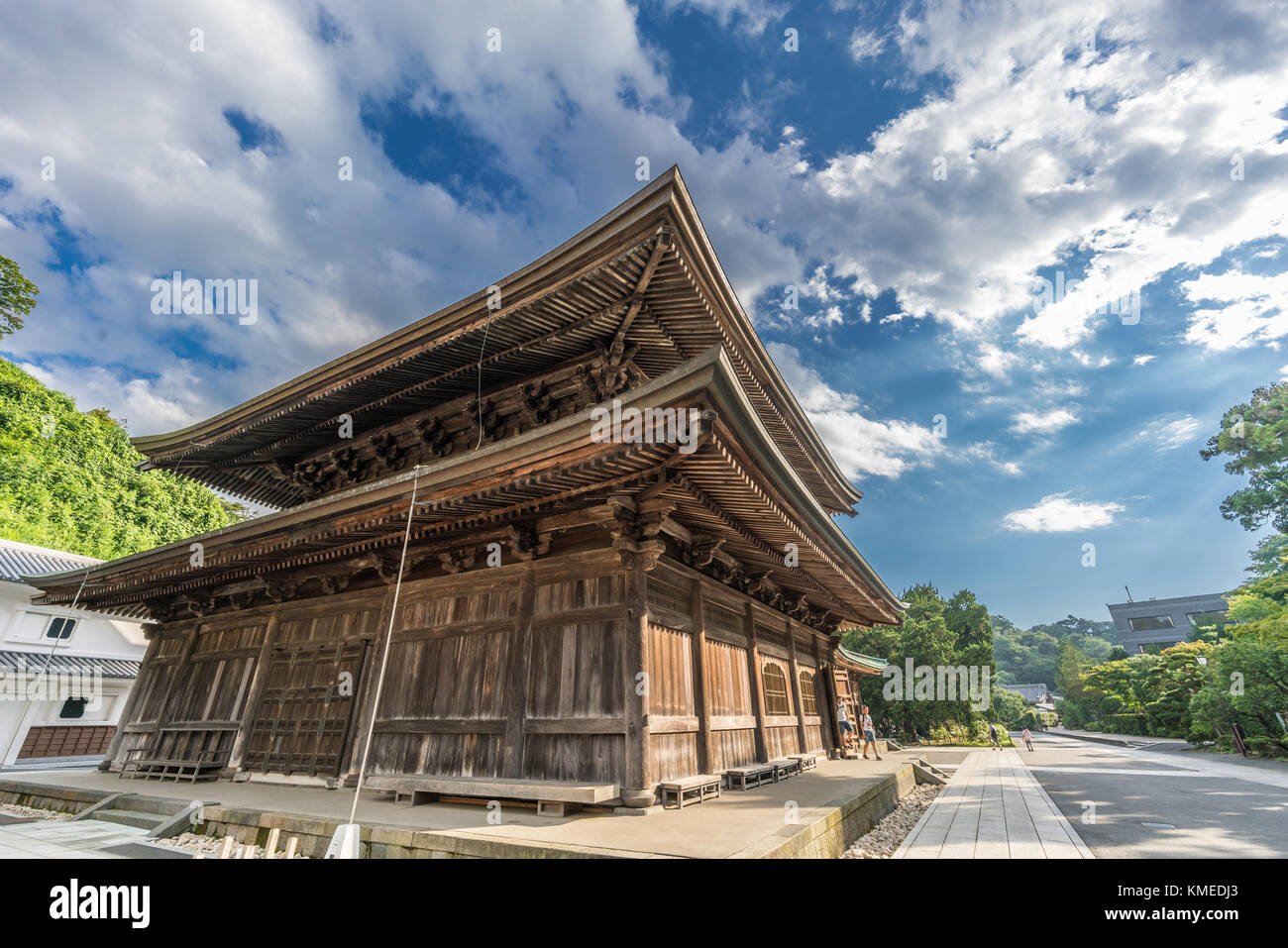 Kencho-ji, Hatto (salle de conférences) ou Dharma Hall. Kamakura, préfecture de Kanagawa, Japon Banque D'Images