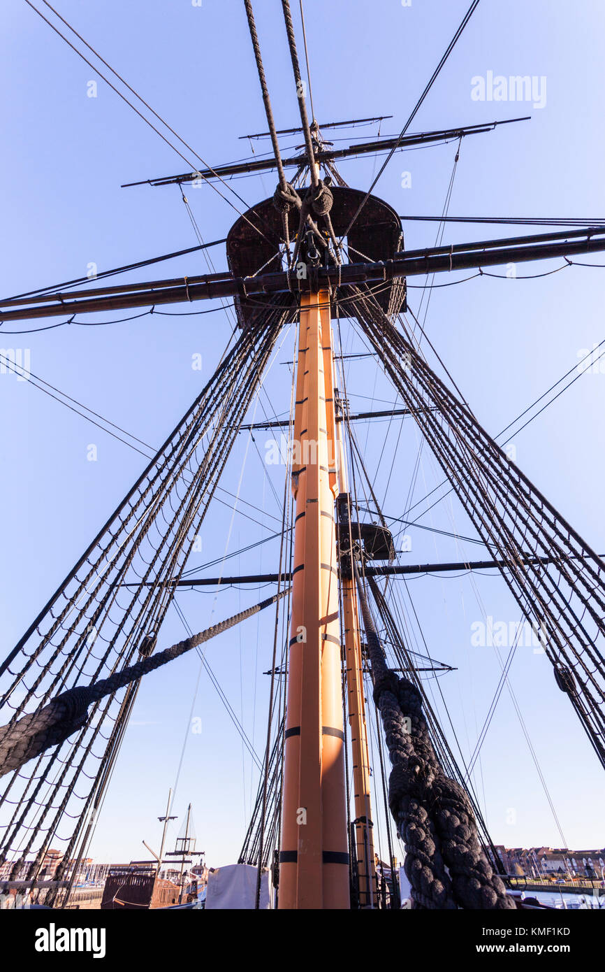 HMS Trincomalee au Musée National de la Marine royale, Hartlepool UK Banque D'Images