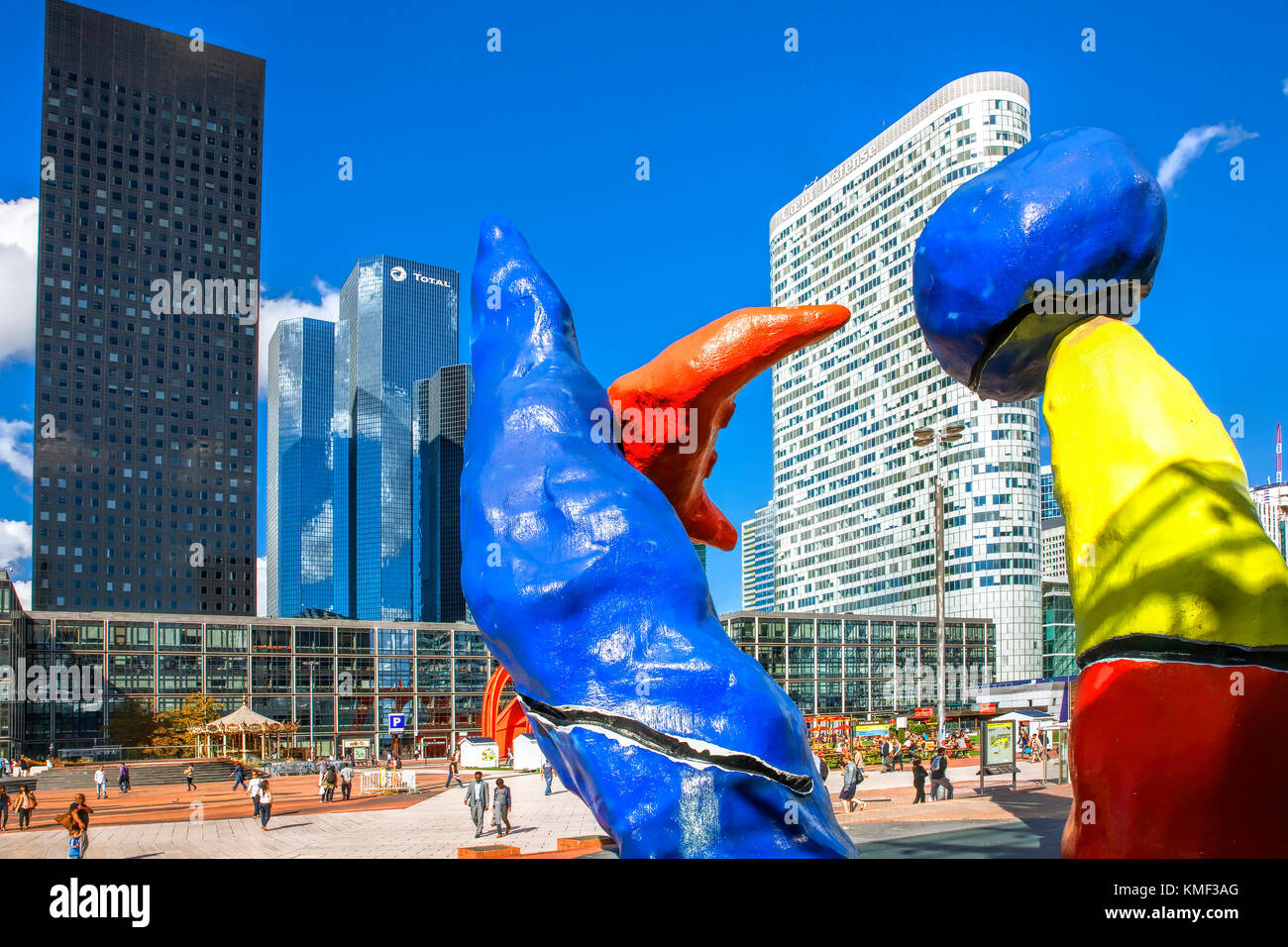 Quartier d'affaires de la défense à Paris Banque D'Images