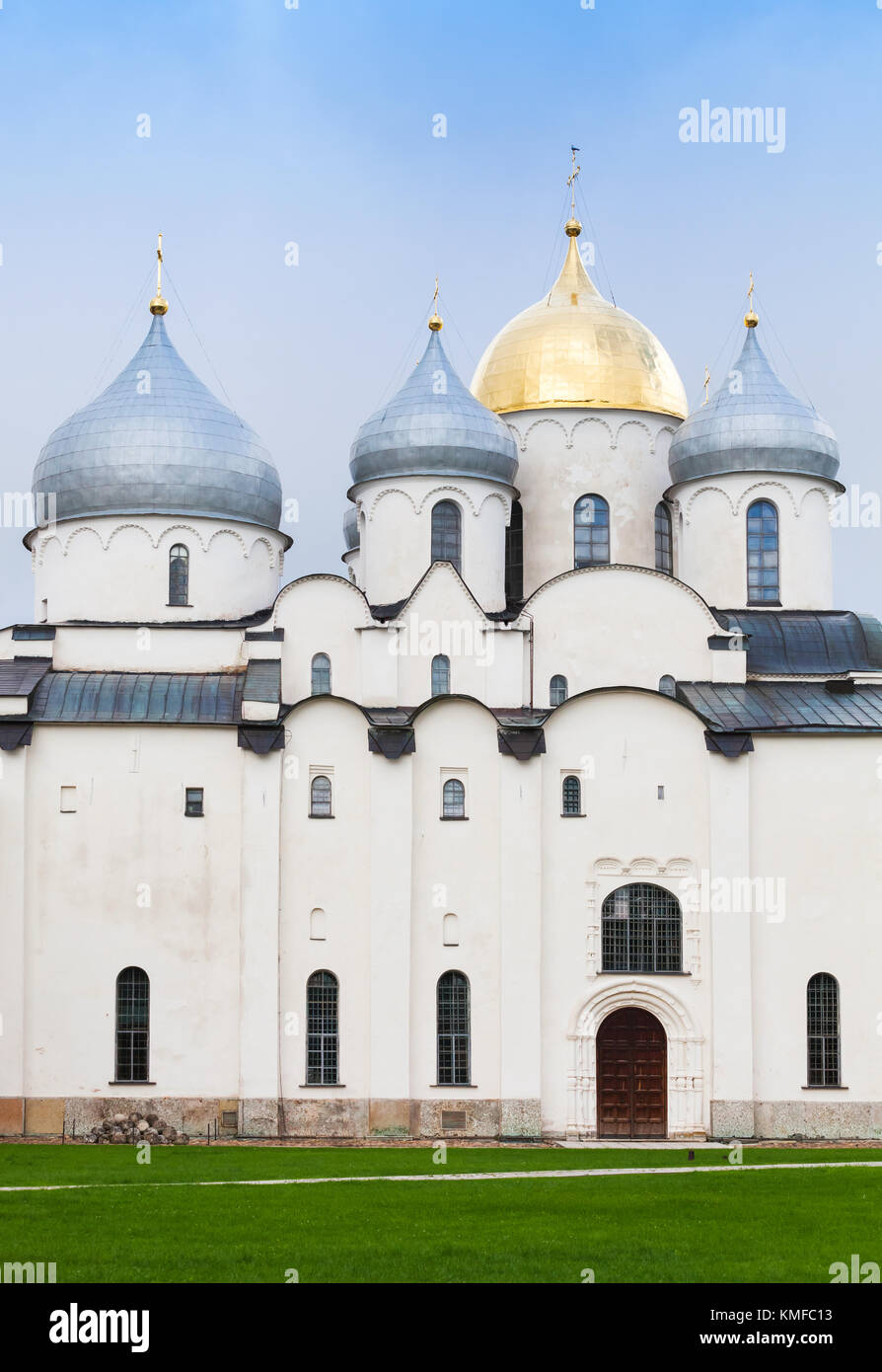 Cathédrale de Sainte-sophie, extérieur, Veliki Novgorod, Russie Banque D'Images