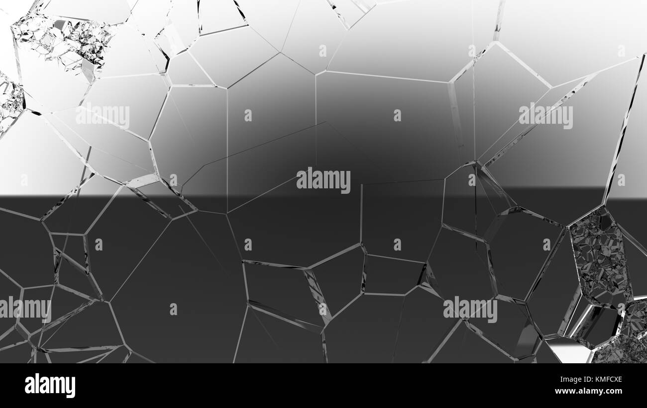 Fond de verre brisé et fissuré grande résolution. Banque D'Images