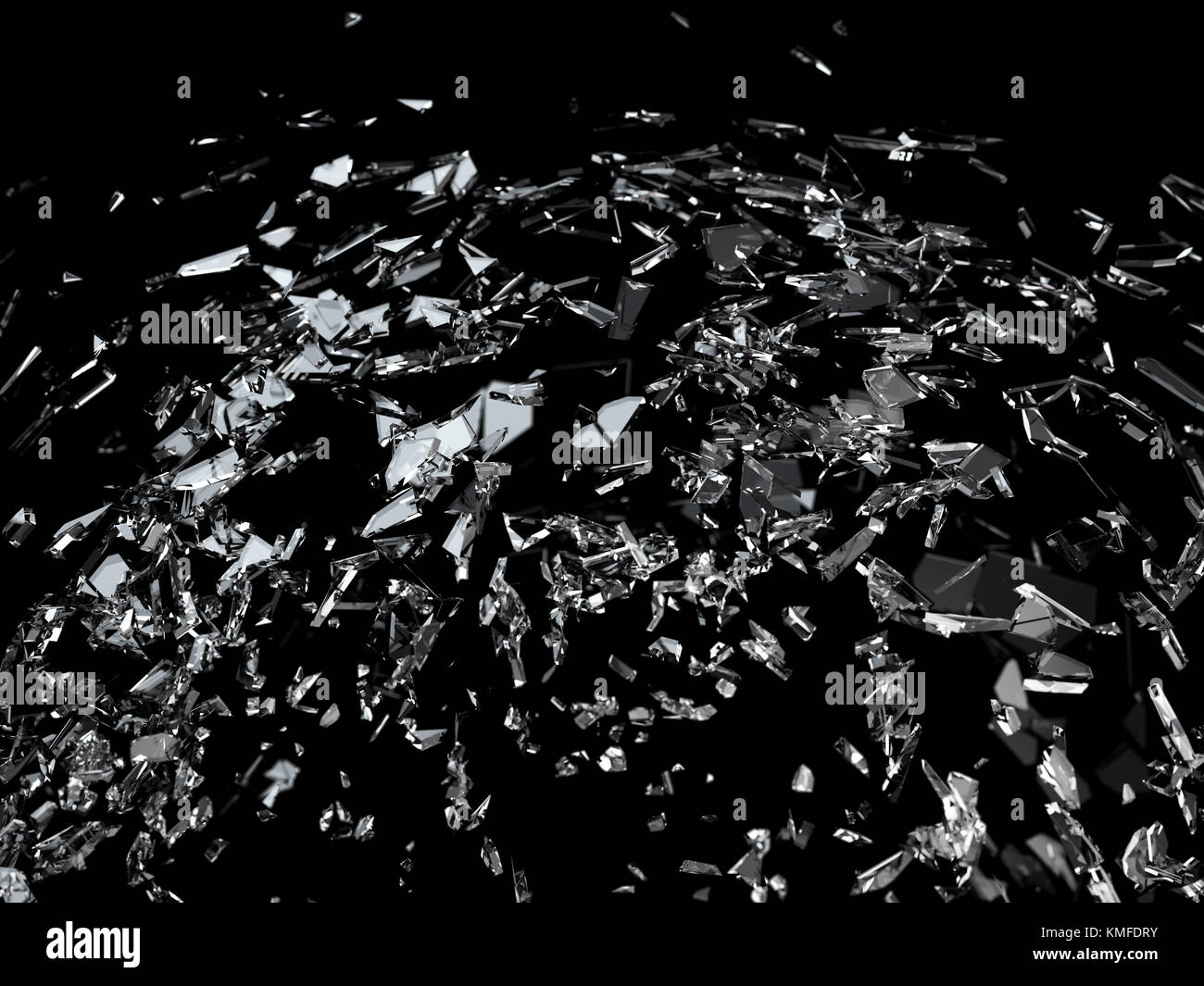 Morceaux de verre fissuré ou dédoublés. grande résolution Banque D'Images