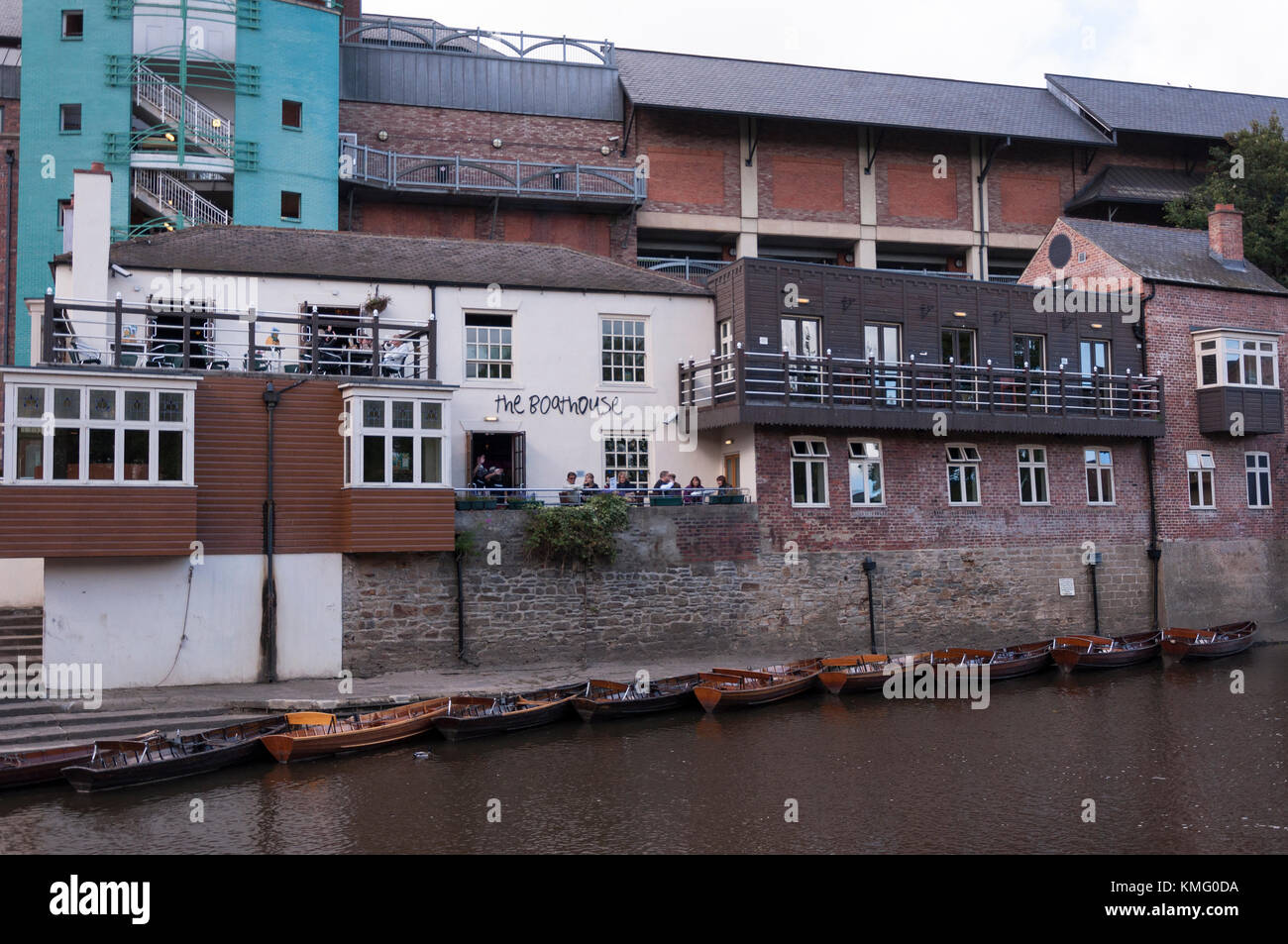 Le Boathouse une hostillery local dans la ville de Durham, dans le comté de Durham, Angleterre du Nord-Est. Banque D'Images