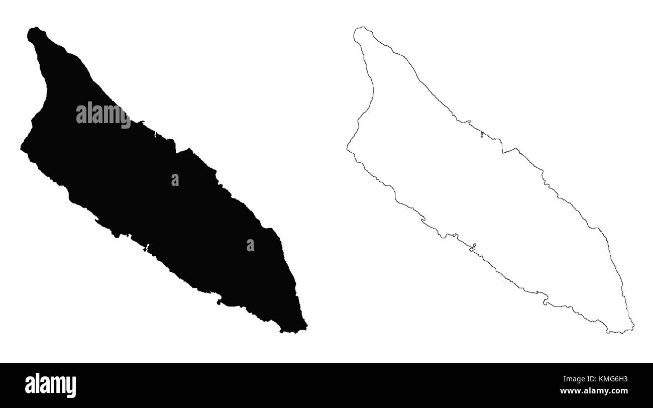 Aruba carte contour Illustration de Vecteur