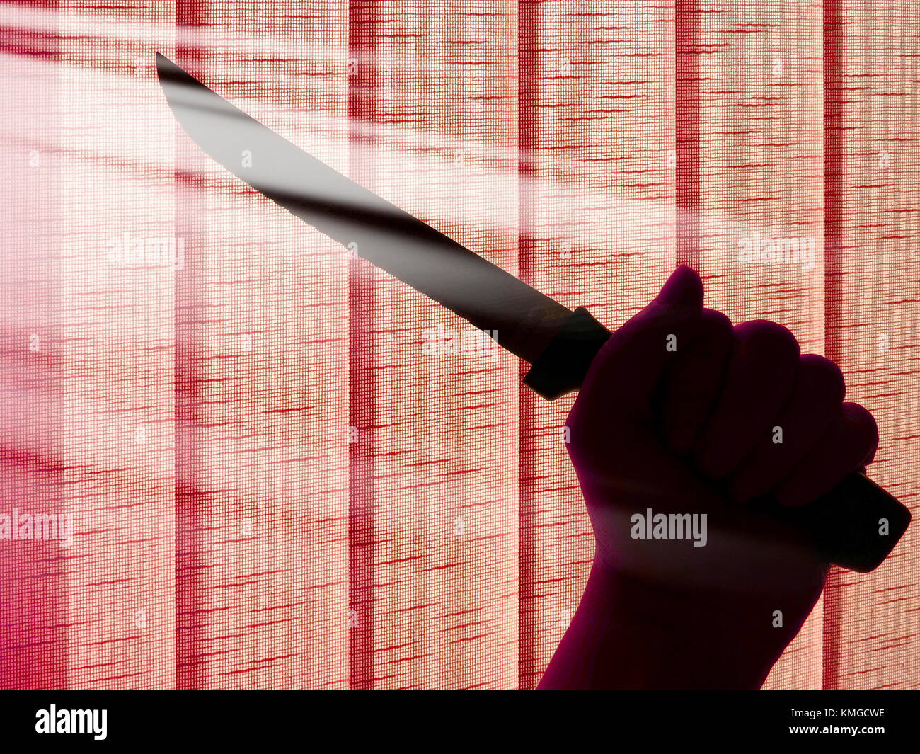 Attaquer avec un couteau, des meurtres et de la criminalité Banque D'Images