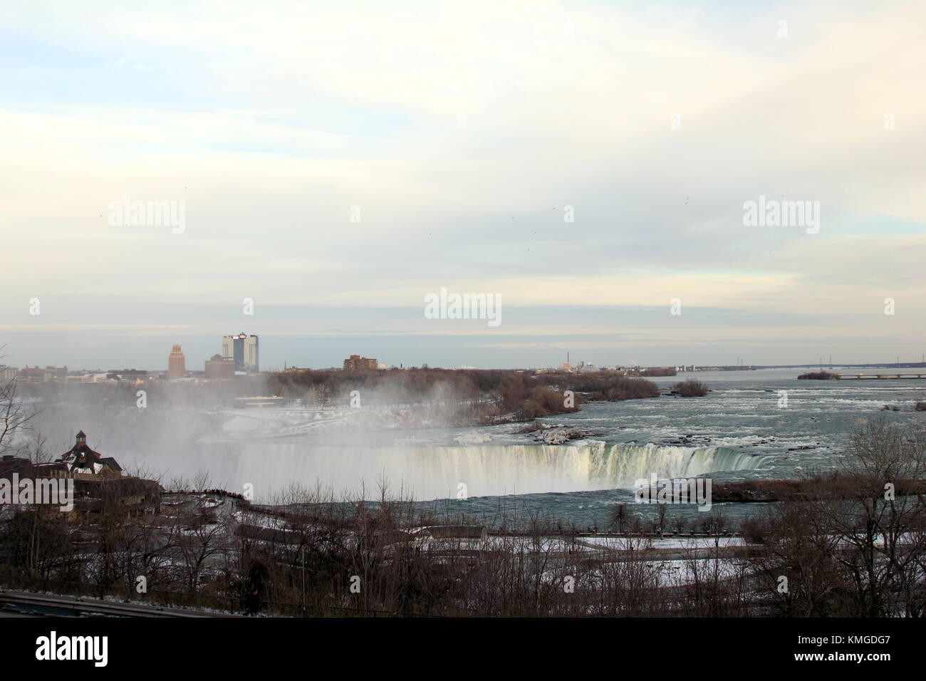 Vue de la chute en fer à cheval à Niagara Falls, Ontario, Canada. Banque D'Images