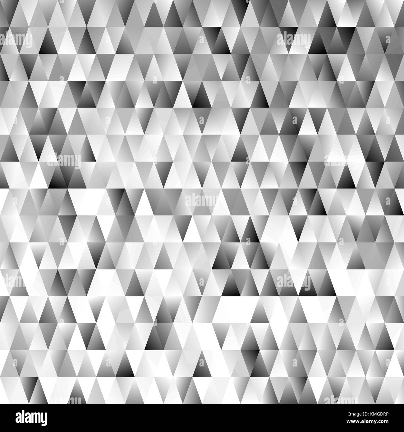 Polygone triangulaire géométrique motif de fond - graphique de vecteur gradient modernes avec des triangles gris Illustration de Vecteur