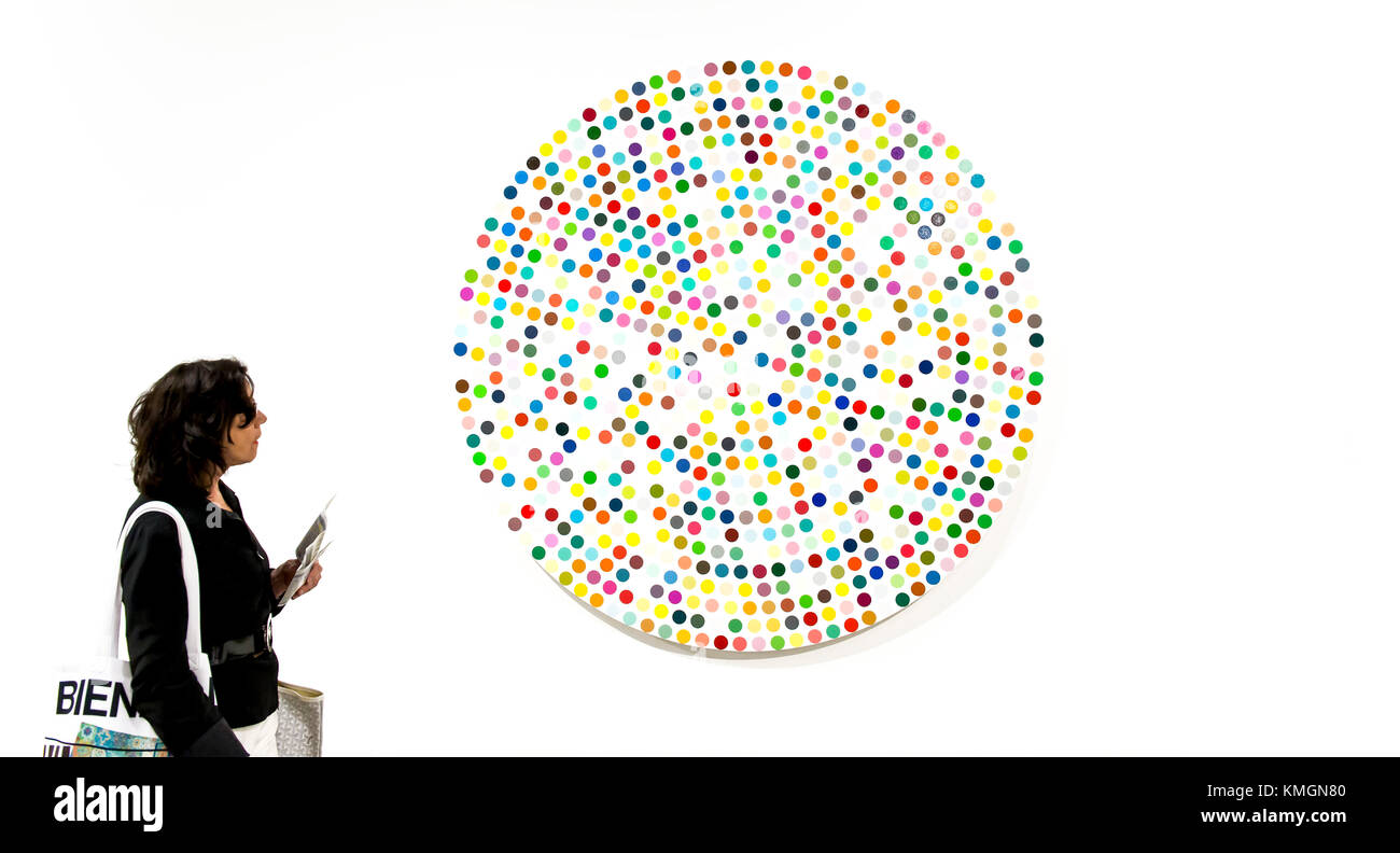 Miami Beach, Floride, USA. 07Th dec, 2017. 'Zinc bromide' par Damien Hirst' s'affiche au cours de la deuxième journée de sur invitation seulement, les ventes privées à Art Basel Miami Beach 2017. crédit : Brian cahn/zuma/Alamy fil live news Banque D'Images