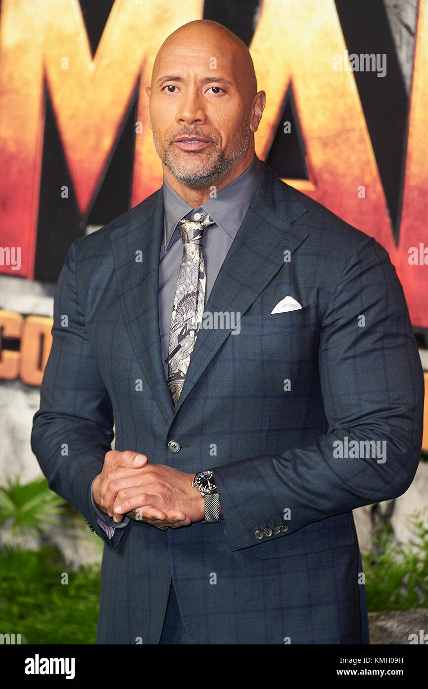 Londres, Royaume-Uni. 07Th dec 2017. Dwayne Johnson assiste à la première uk de jumanji : Bienvenue dans la jungle au cinéma vue west end, Londres. Credit : Alan d'ouest/Alamy live news Banque D'Images