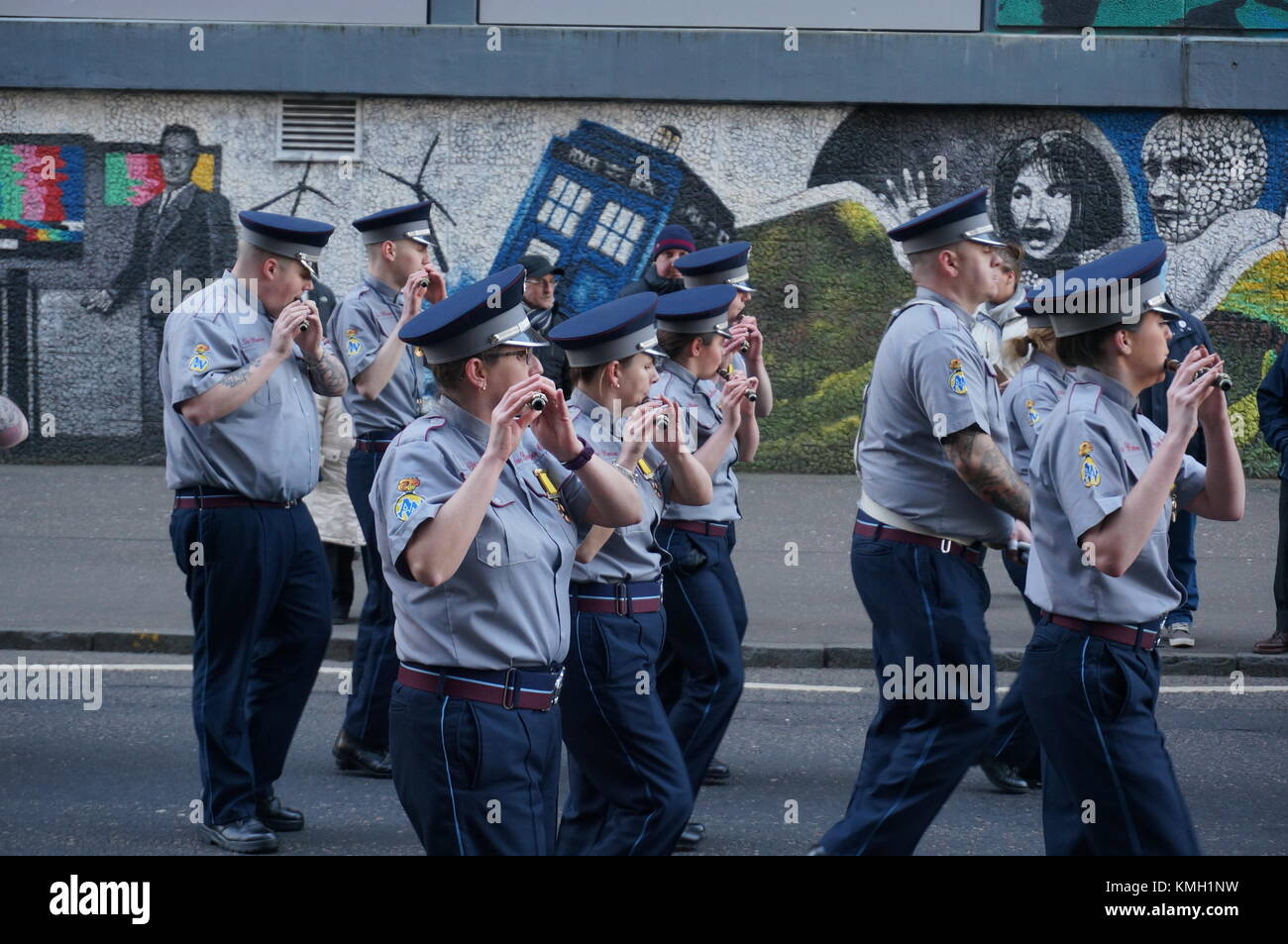 Glasgow, Ecosse, Royaume-Uni. 9 Décembre, 2017. Comité fusionné écossais band parade, Glasgow, Royaume-Uni. Credit : Pawel Pietraszewski/Alamy Live News Banque D'Images