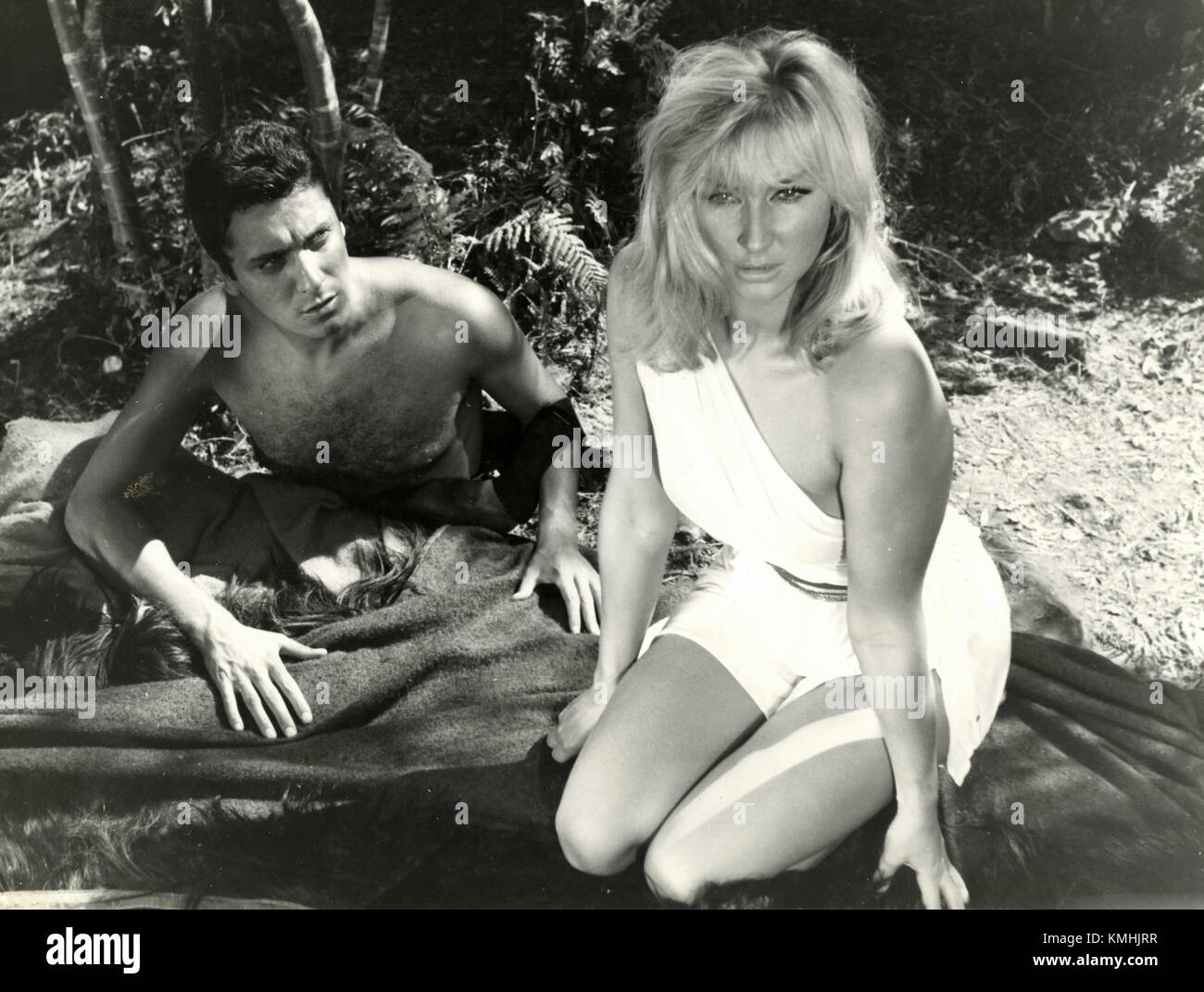 Scène du peplum italien B movie 1960 Banque D'Images