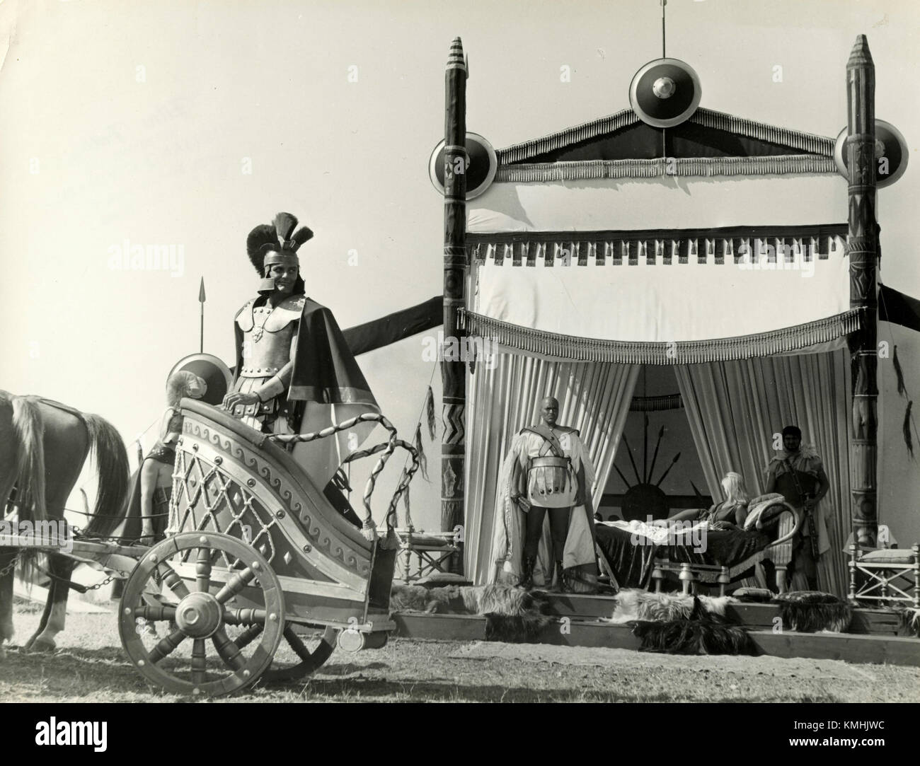 Scène du peplum italien B movie 1960 Banque D'Images