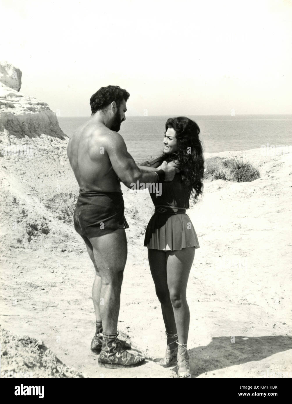 Scène du peplum italien B movie 1960 Banque D'Images