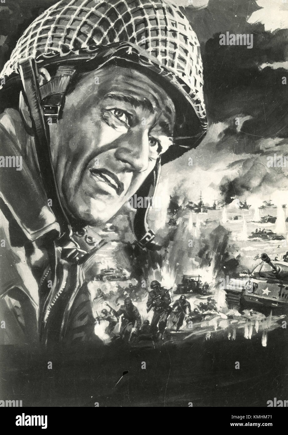 Illustration de l'affiche du film The Fighting Seabees, 1944 Banque D'Images