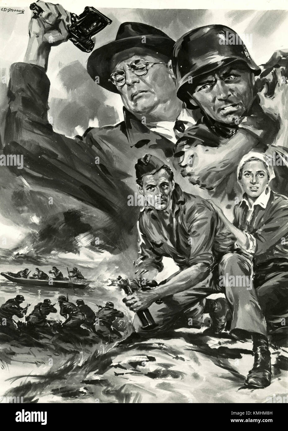 Illustration de l'affiche du film non identifié Banque D'Images Illustration de l'affiche du film non identifié Banque D'Images