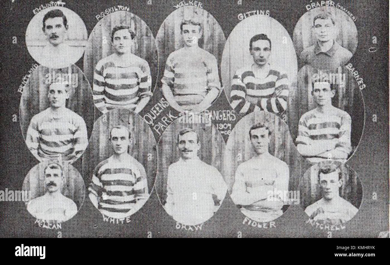 Les 1907 photos des joueurs capturent les athlètes de cette époque, offrant une vue historique des figures sportives et de leur rôle dans la culture sportive du début du XXe siècle. Banque D'Images