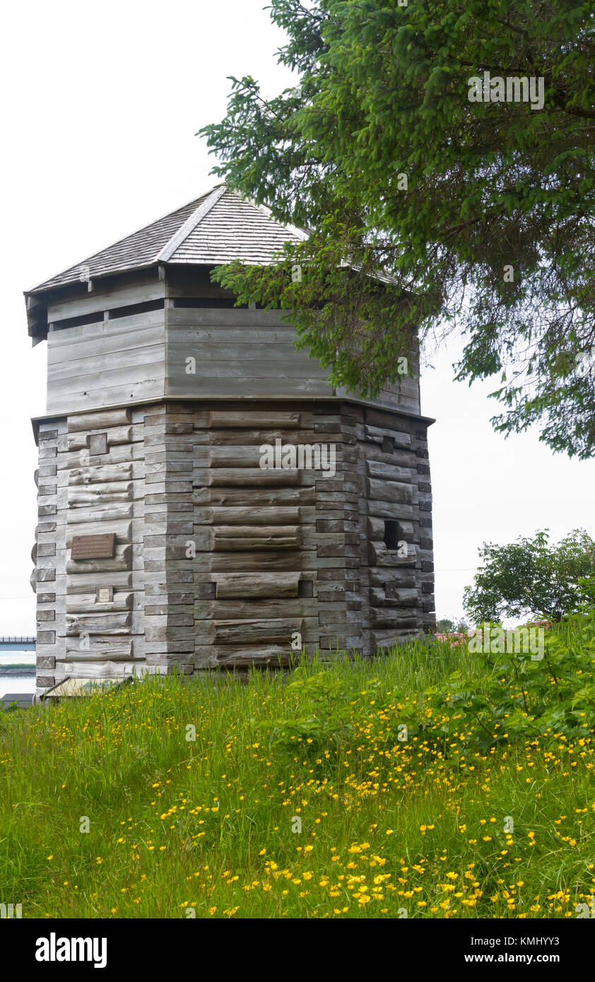 Bloc historique maison à Sitka, en Alaska. Banque D'Images