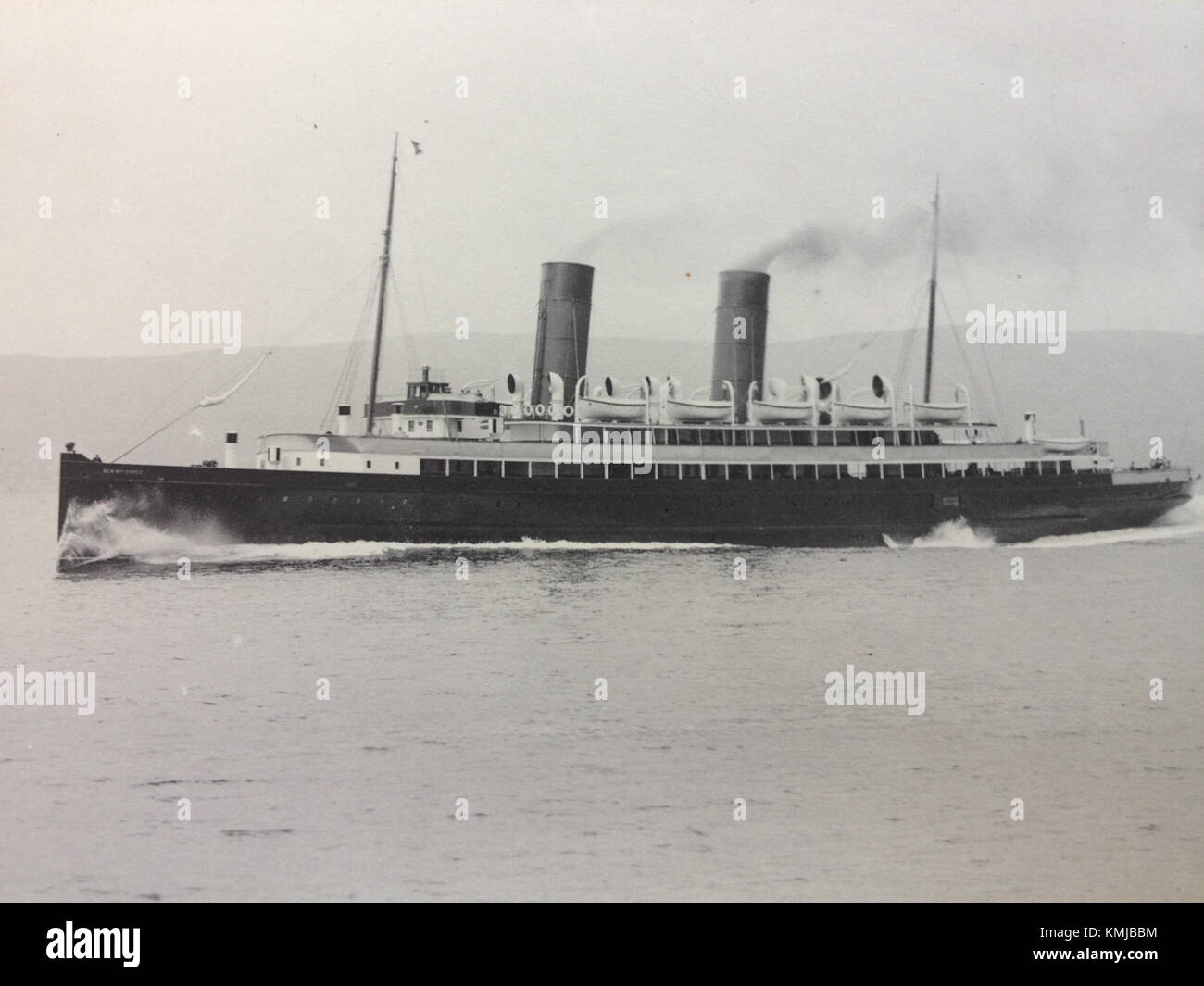 Ben-My-Chree (III) est un traversier qui a subi des essais en mer pour tester sa capacité opérationnelle et ses caractéristiques de sécurité avant d'entrer en service, confirmant ainsi sa navigabilité. Banque D'Images