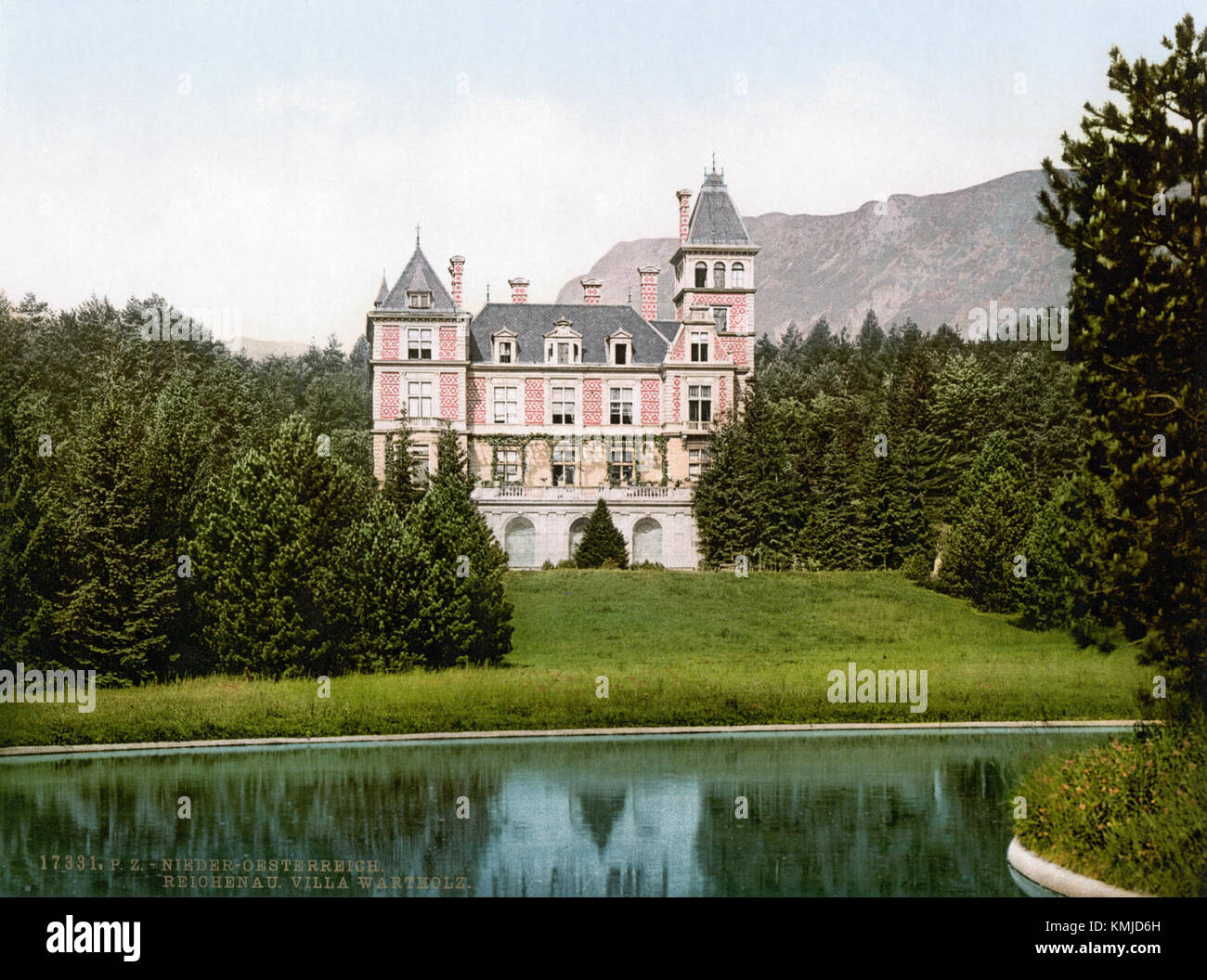 Reichenau an der Rax Villa Wartholz 1900 Banque D'Images