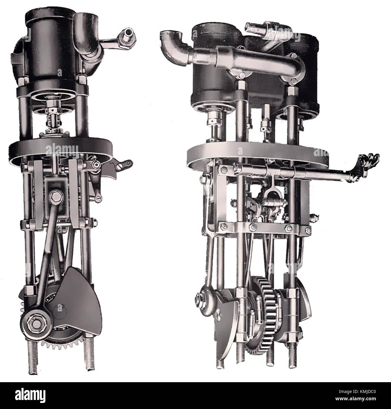 Le moteur de voiture à vapeur Stanley fait partie d'un véhicule innovant à vapeur conçu au début du XXe siècle. Connue pour son rendement élevé, elle a joué un rôle important dans le développement des automobiles à vapeur. Banque D'Images