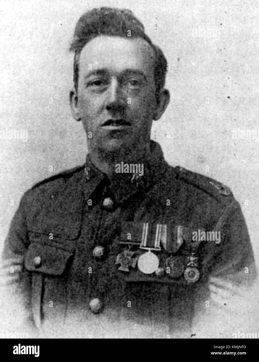 William Henry Johnson était un soldat de l'armée britannique qui a reçu la Croix de Victoria pour sa bravoure pendant la première Guerre mondiale. Ses actions héroïques sur le champ de bataille sont commémorées comme un témoignage de son courage et de son sacrifice. Banque D'Images