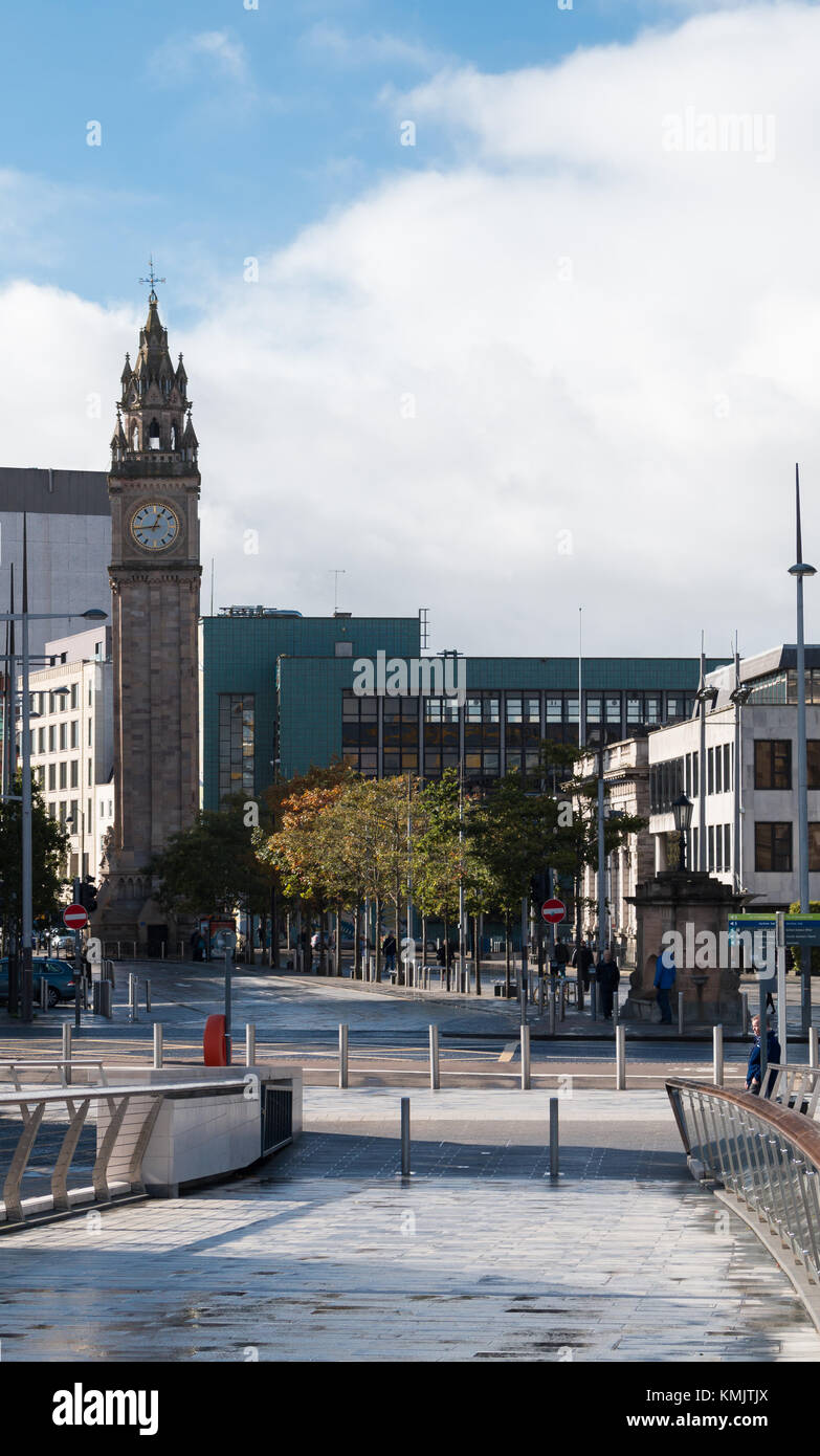 Albert Memorial Clock, Belfast, en Irlande du Nord Banque D'Images