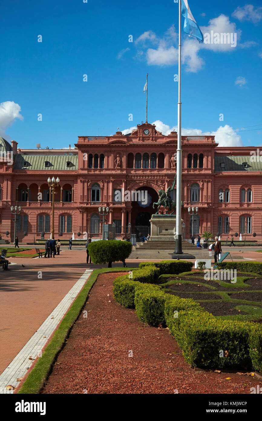 La Casa Rosada (Palais présidentiel), la Plaza de Mayo, Buenos Aires, Argentine, Amérique du Sud Banque D'Images