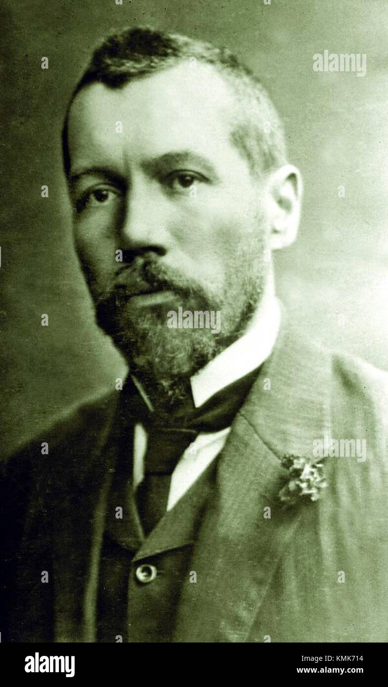 Vasyl Stefanyk était un écrivain et homme politique ukrainien connu pour ses contributions à la littérature ukrainienne, en particulier ses travaux sur la vie rurale et l'identité ukrainienne. Banque D'Images