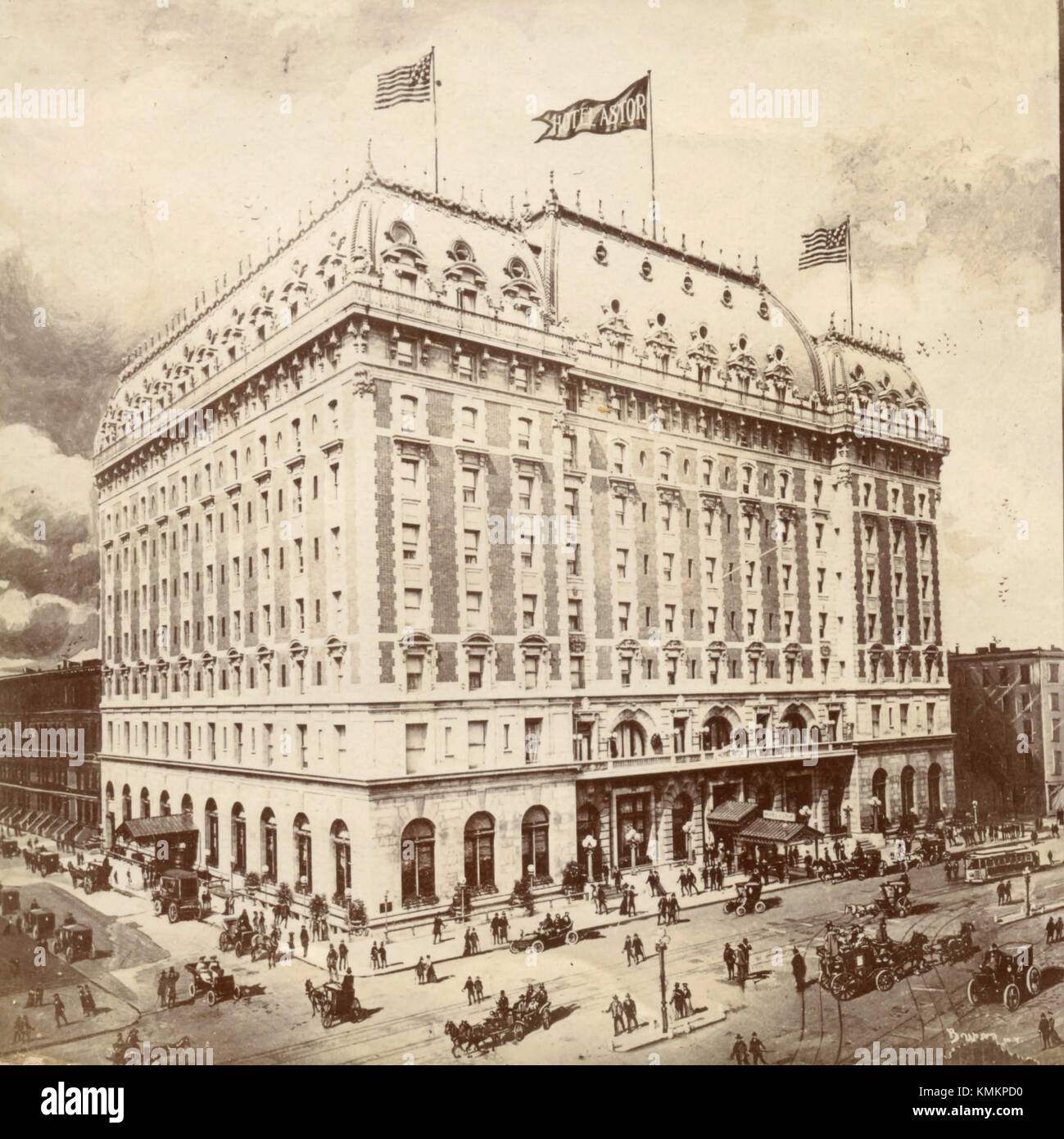 Astor Hotel, New York, USA 1880 Banque D'Images