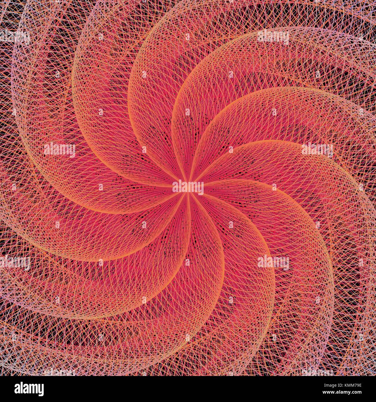 Résumé Contexte conception fractale spirale Illustration de Vecteur