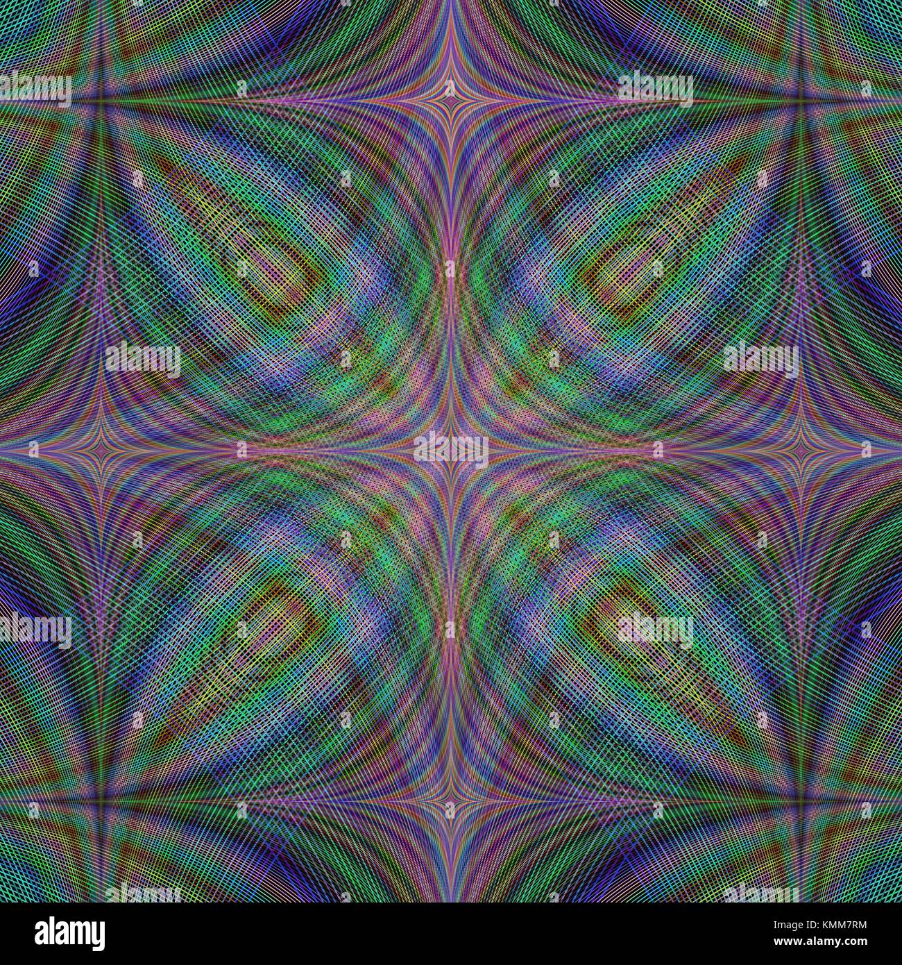 Résumé fond sombre fractale Illustration de Vecteur