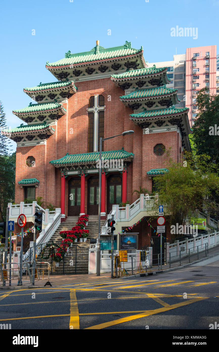 L'église St Mary, Tai Hang Road, Hong Kong Banque D'Images