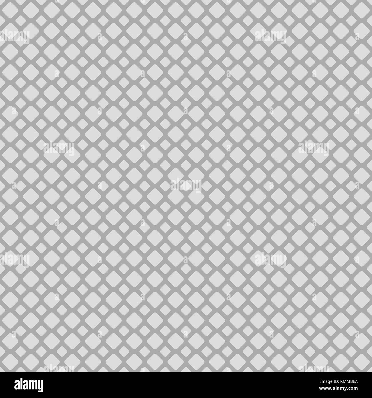 Abstrait gris carré arrondi transparente motif grille arrière-plan Illustration de Vecteur