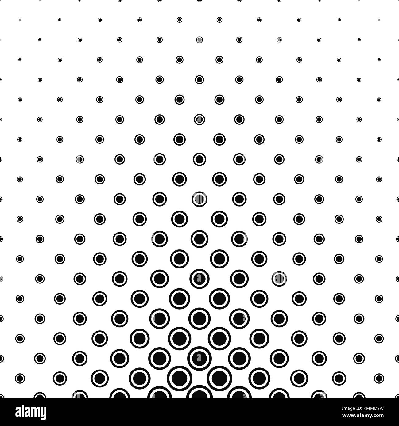 Résumé de fond cercle monochrome Illustration de Vecteur