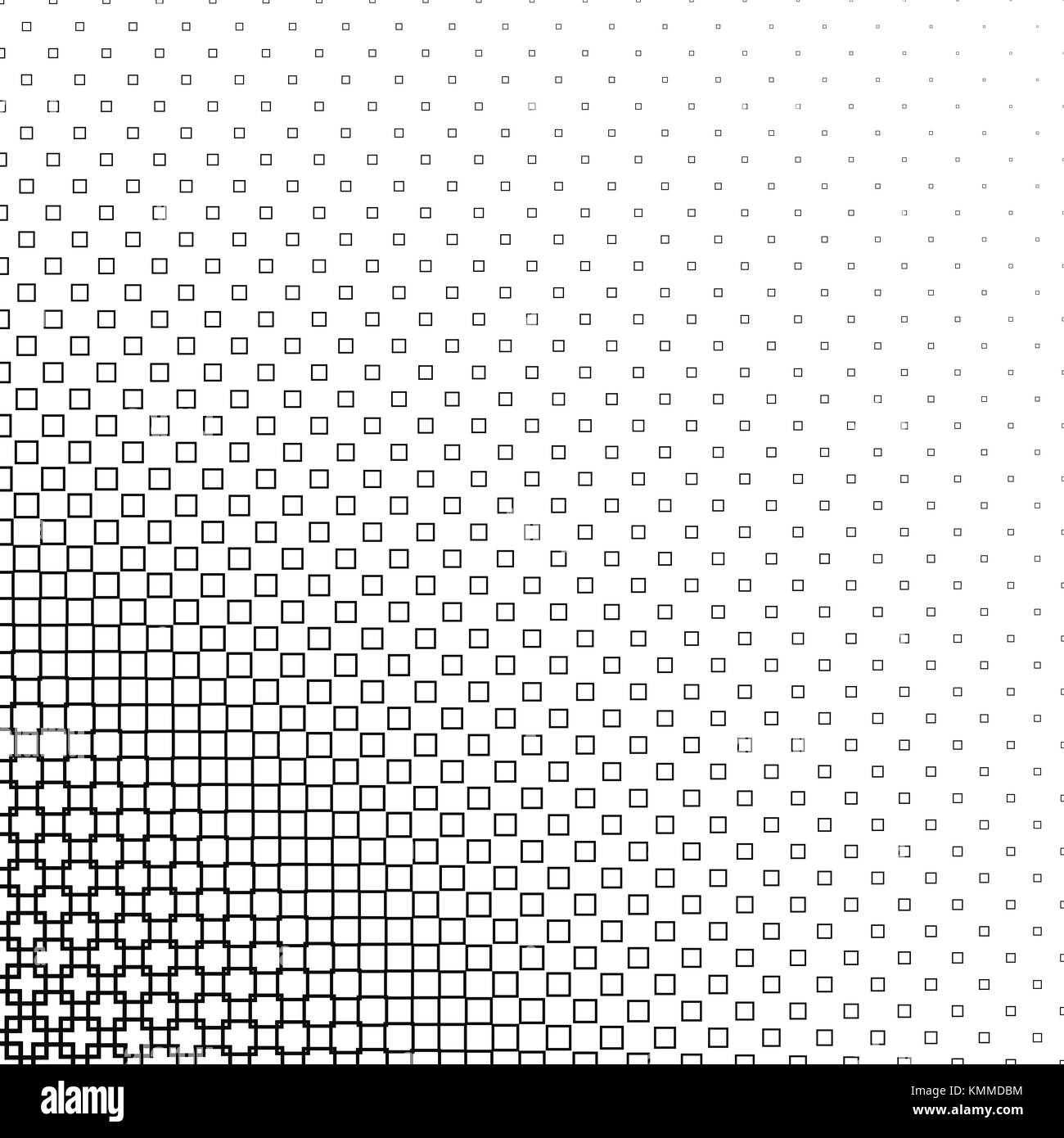 Abstract pattern design carré monochrome Illustration de Vecteur
