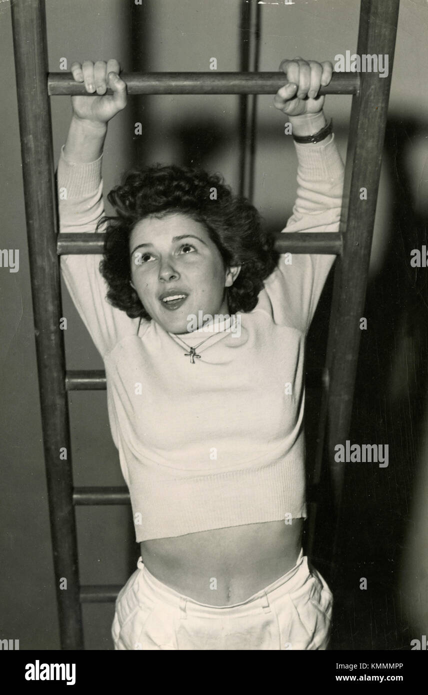 L'actrice italienne Delia Scala, 1950 Banque D'Images