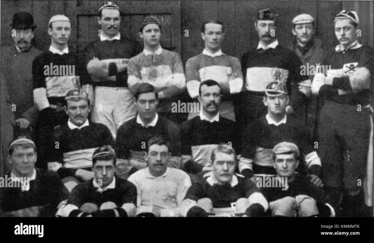 Le Barbarians Football Club est une équipe de rugby amateur historique et emblématique connue pour ses joueurs exceptionnels et son esprit de compétition. Le club a une riche histoire dans le sport du rugby, avec des performances légendaires. Banque D'Images