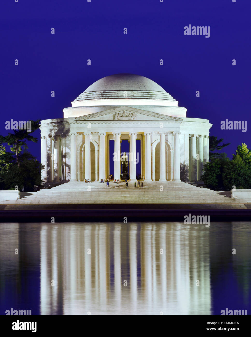 Jefferson Memorial de nuit à Washington, DC, USA Banque D'Images
