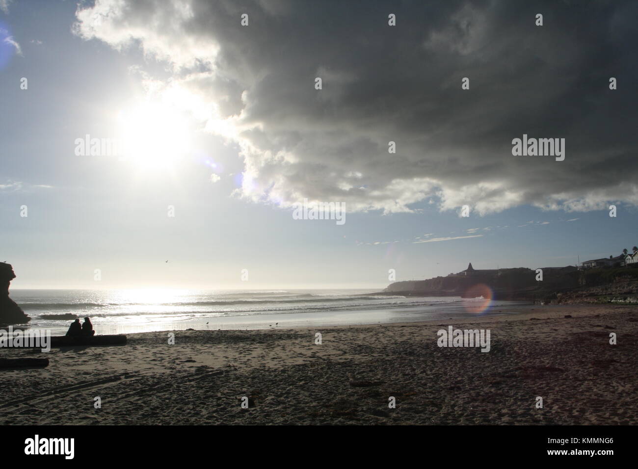 À l'amoureux des ponts naturels State Beach, Santa Cruz, Californie Banque D'Images