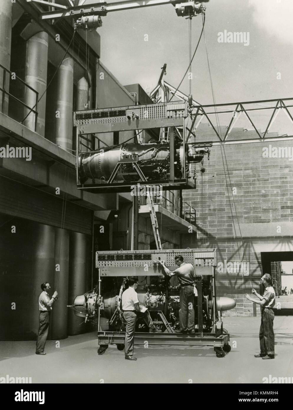 Les moteurs d'avions de chargement, 1940 Banque D'Images