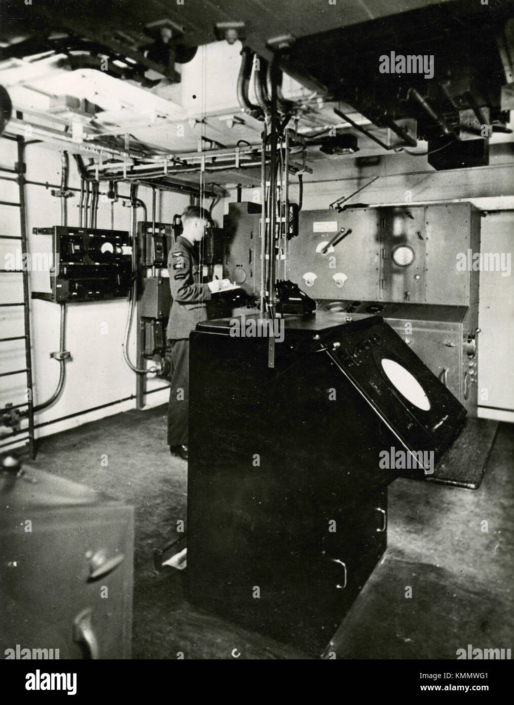 L'équipement de radar à bord de l'aéronef, UK 1945 Banque D'Images