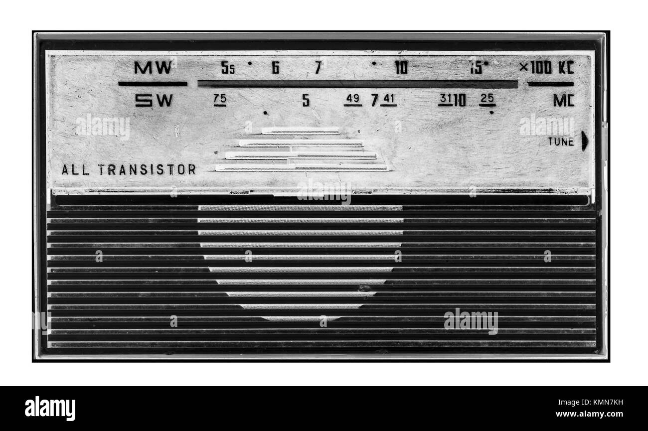 Récepteur radio rétro Banque D'Images