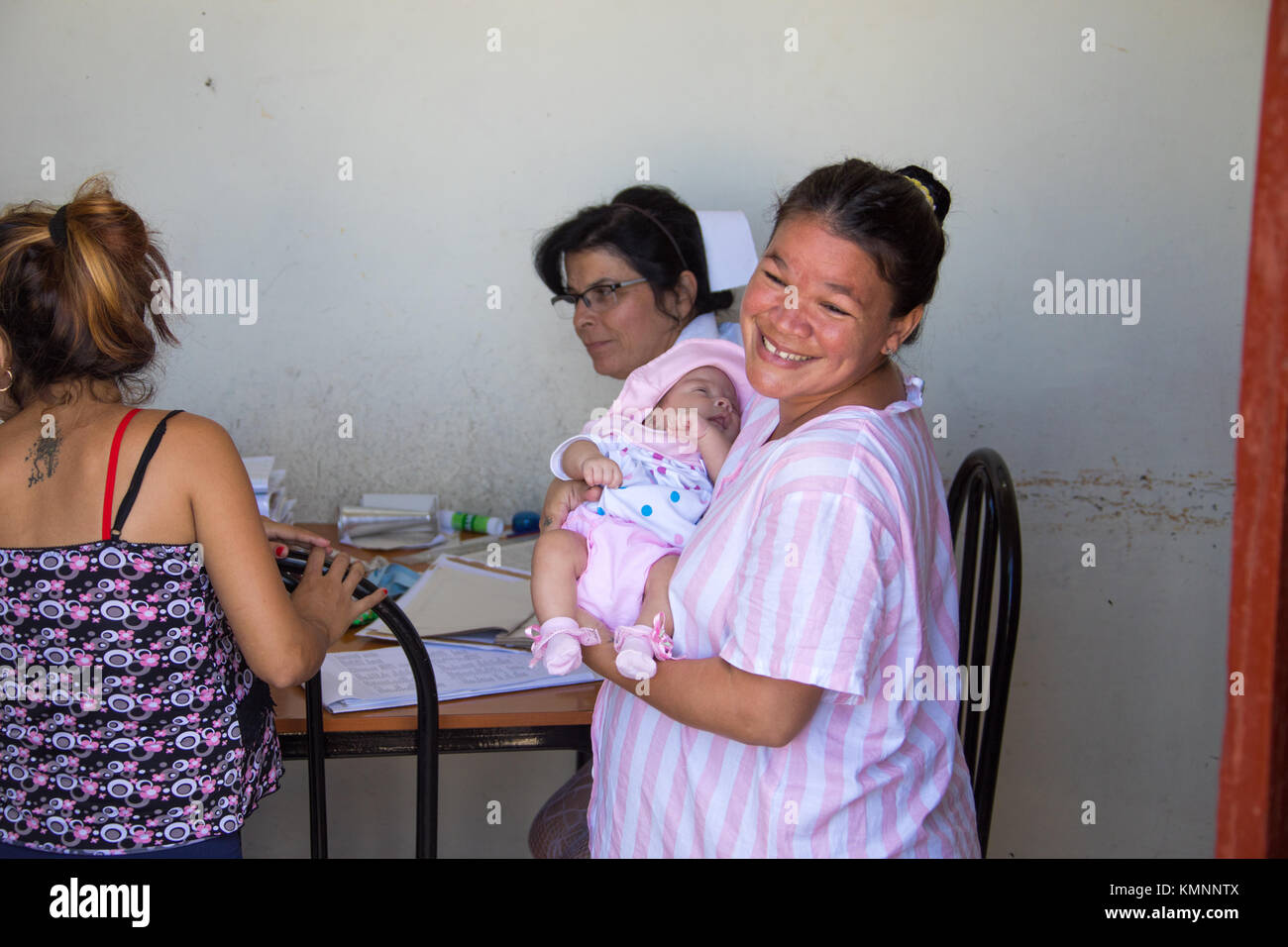 La clinique de maternité ou Palacio de la Maternidad, Cienfuegos, Cuba Banque D'Images