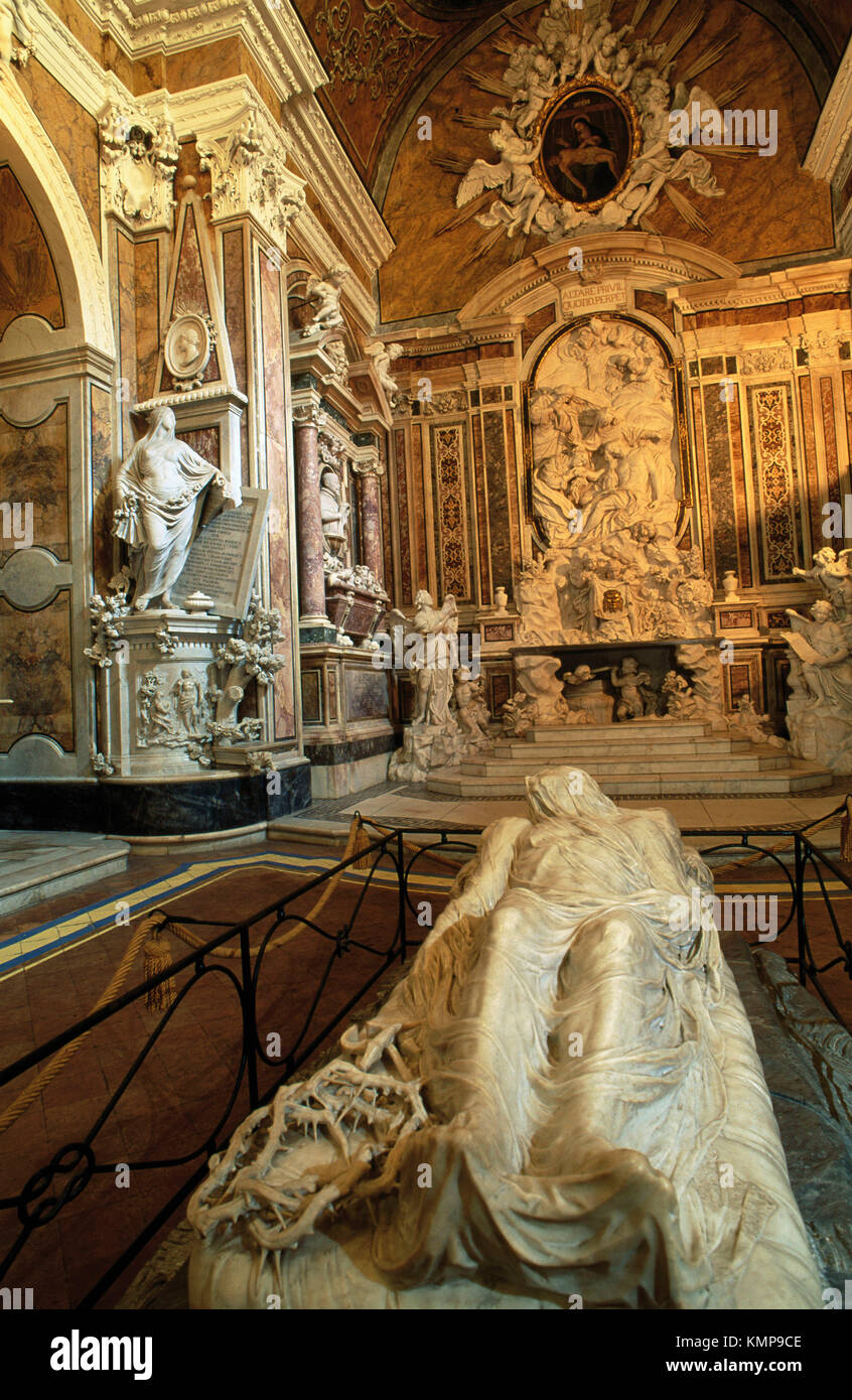 L' 'Cristo Velato (Christ voilé), par Giuseppe Sanmartino. Chapelle San  Severo. Naples. Italie Photo Stock - Alamy