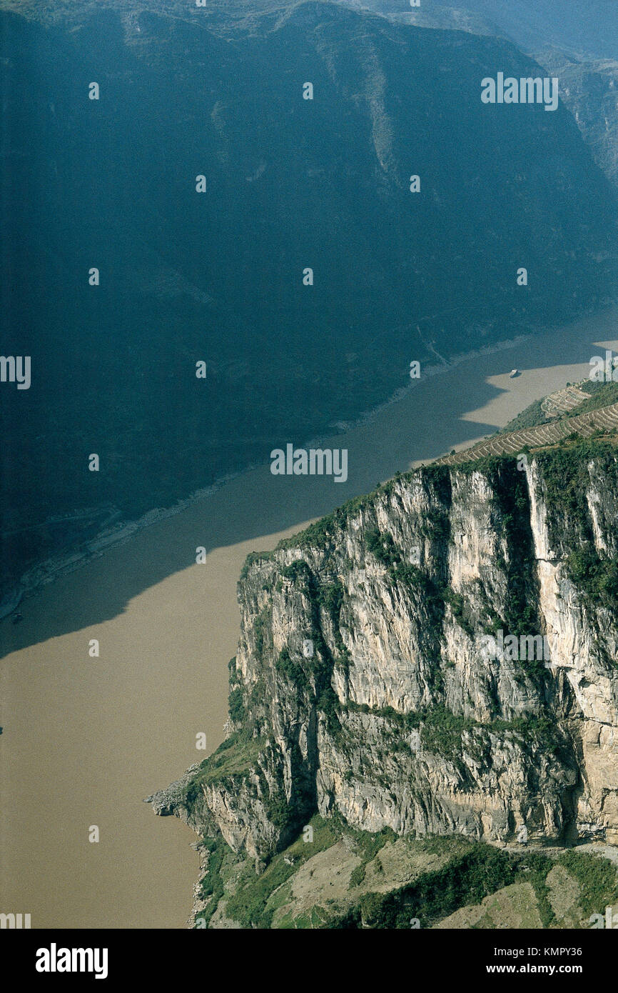 La Gorge de Wuxia. Le Sichuan. Chine Banque D'Images