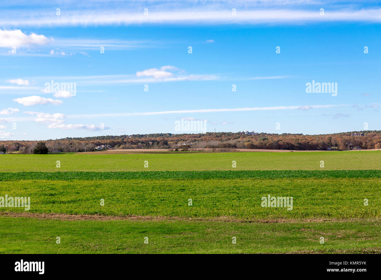 Paysage de bridgehampton, ny Banque D'Images