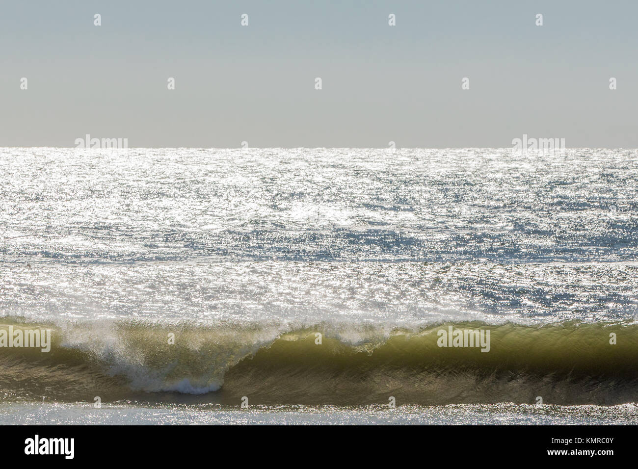 Surfez à un East Hampton Beach à long island ny Banque D'Images