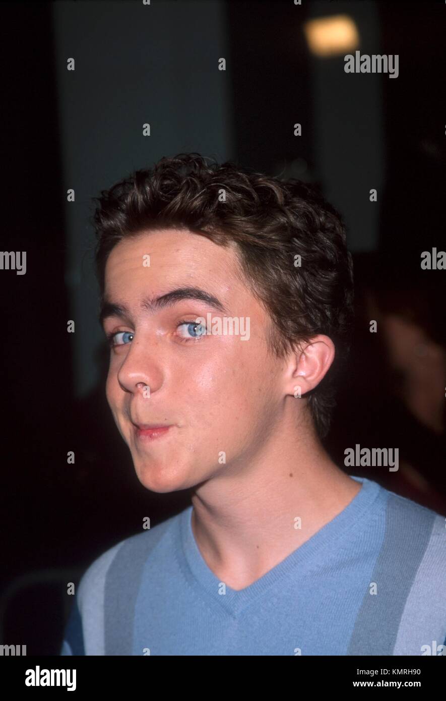 11 janvier 2002 RTSlocomb / MediaPunch Frankie muniz de 'Palm Au milieu' Arrivant au Fox-TV TCA Party. Aux Highlands d'Hollywood, Californie. © MediaPunch Banque D'Images